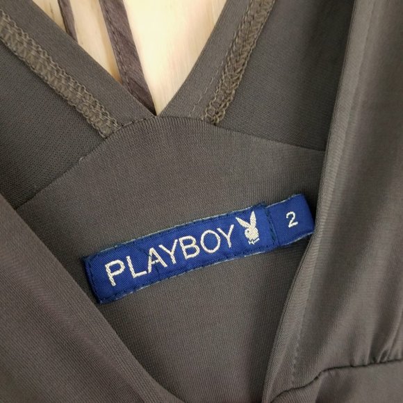 Playboy Ruched Bodycon Dress - Picture 7 of 9